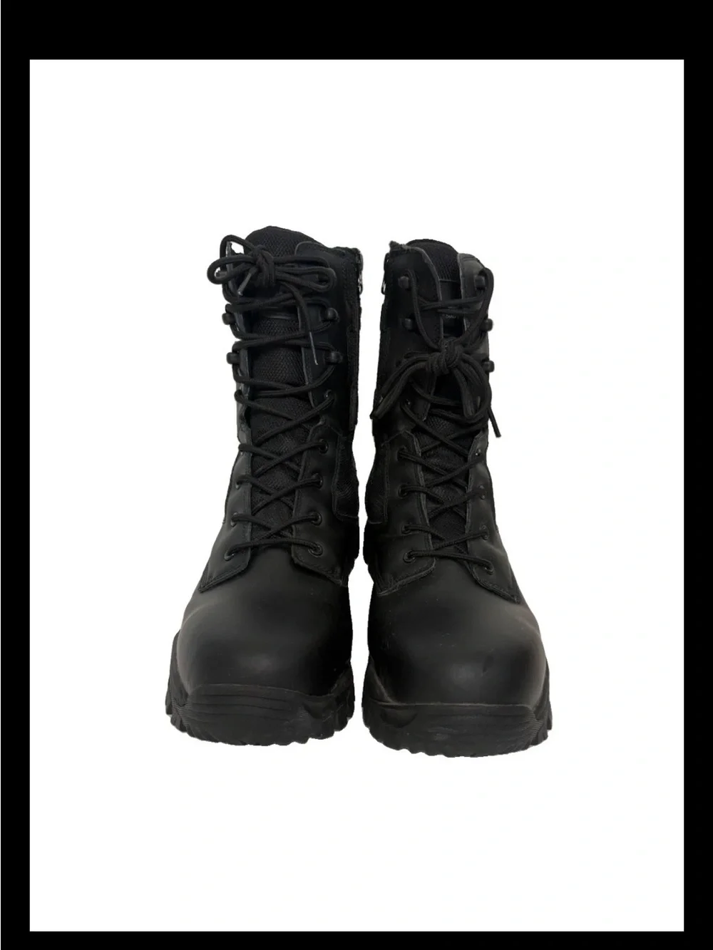 Hytest Steel Toe Tactical Military Lace Up Work Boots Black Mens 10